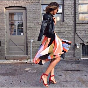 Anthropology pleated skirt